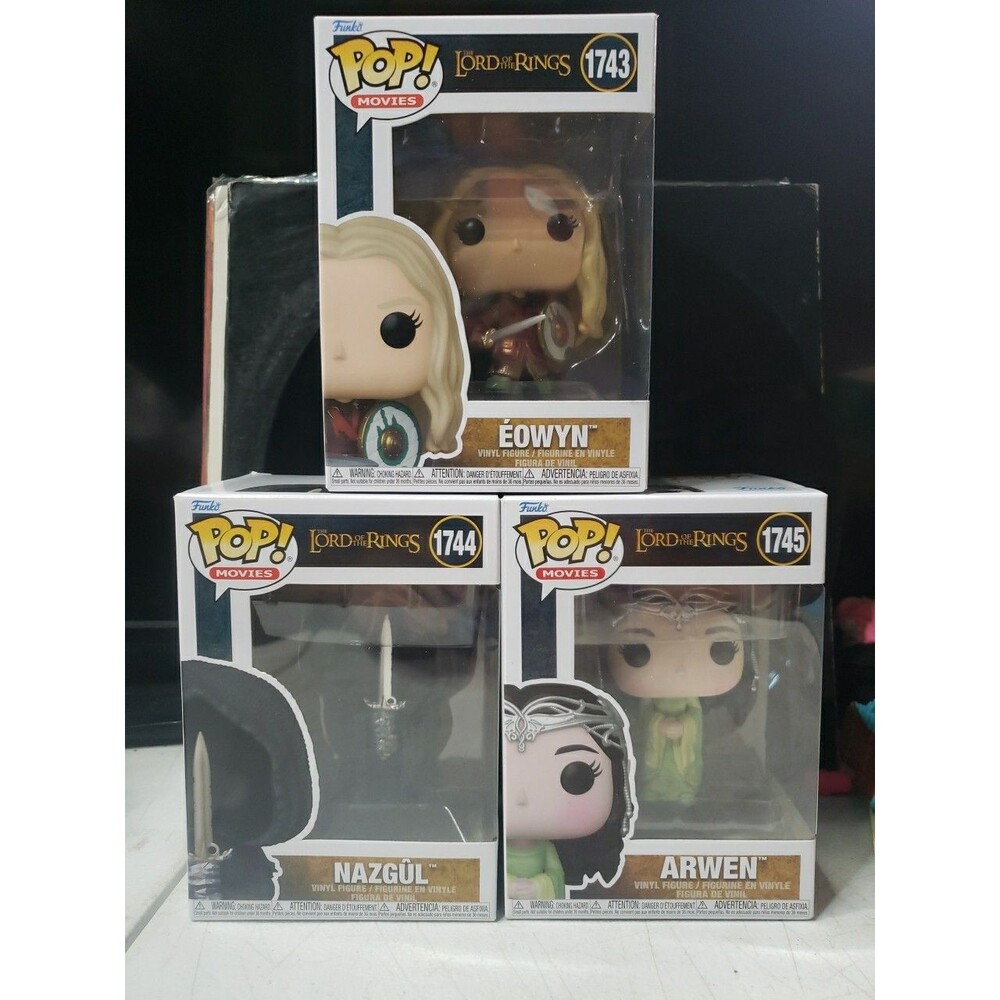 Funko Pop The Lord of The Rings Eowyn, Nazgul, Arwen  Vinyl  Figures #1743-#1745